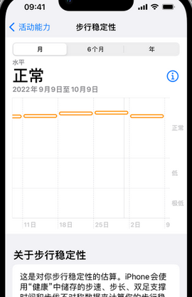 阿拉善左iPhone手机维修如何在iPhone开启'步行稳定性通知'